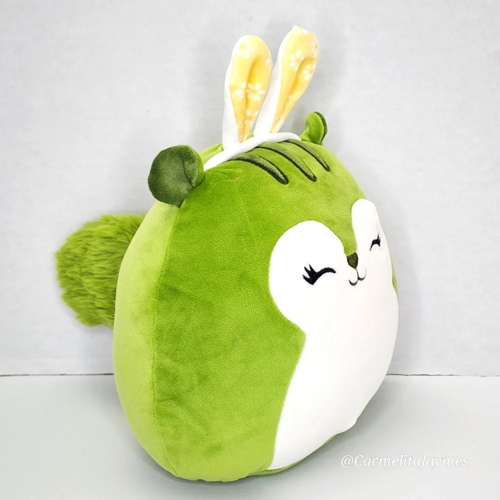 🐣 DEANDRA 🐿️ FTM Green Squirrel Yellow Daisy Ears Easter 2025 Squishmallow NWT